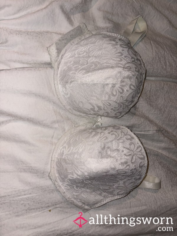 Pure White Lace 38G Bra – Whisper-Soft, Still Tingling From My Skin, Waiting For Your Worship 😇🔥