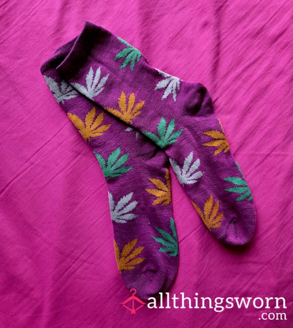 Purple 420 Socks