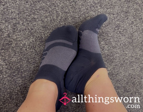 Purple And Grey Moisture Wicking Under Armour Socks