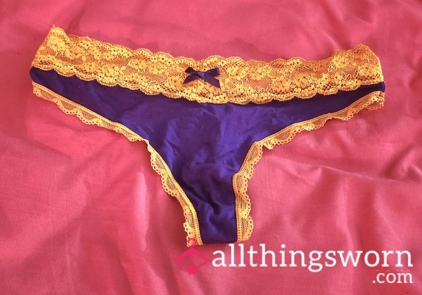 Purple And Orange Thong
