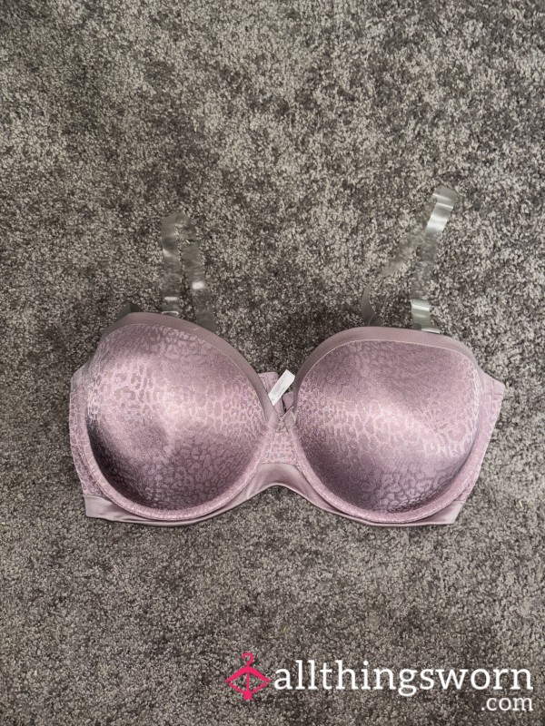 Purple Animal Print Bra
