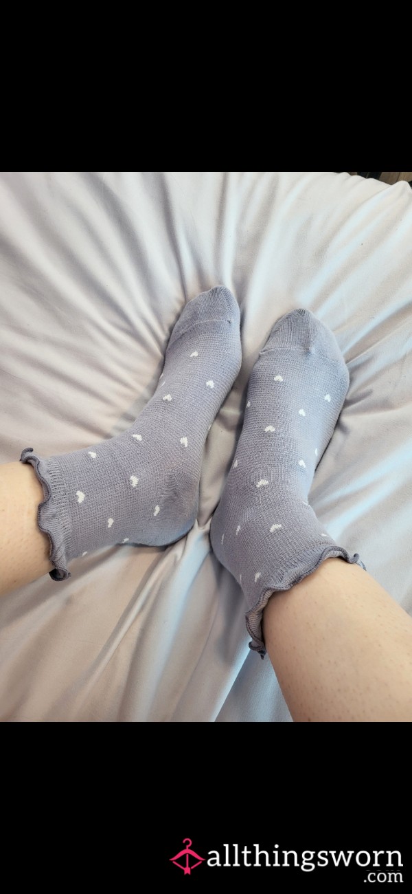 Purple Ankle Socks💜🤍