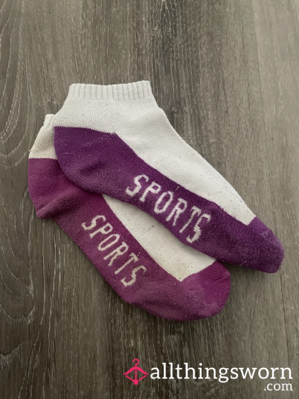 Purple Ankle Socks