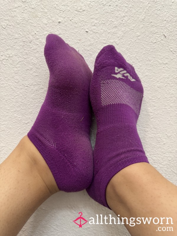 Purple Ankle Socks