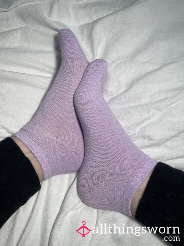 Purple Ankle Socks