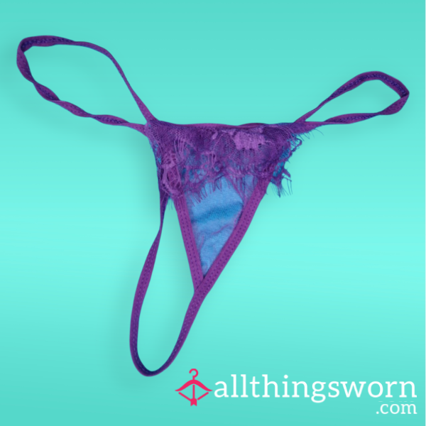 Purple Barely There G-String