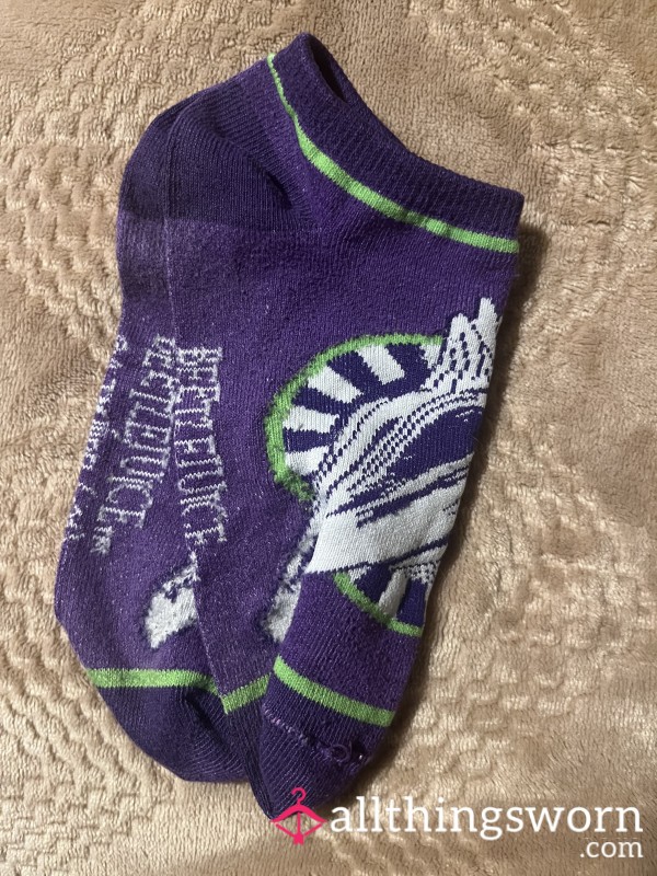 Purple BeetleJuice Socks
