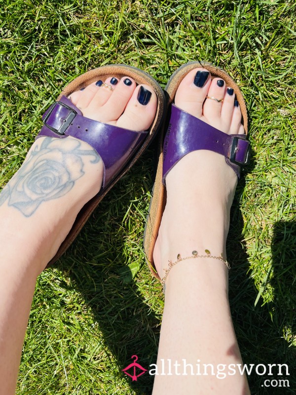 Purple Birkenstocks