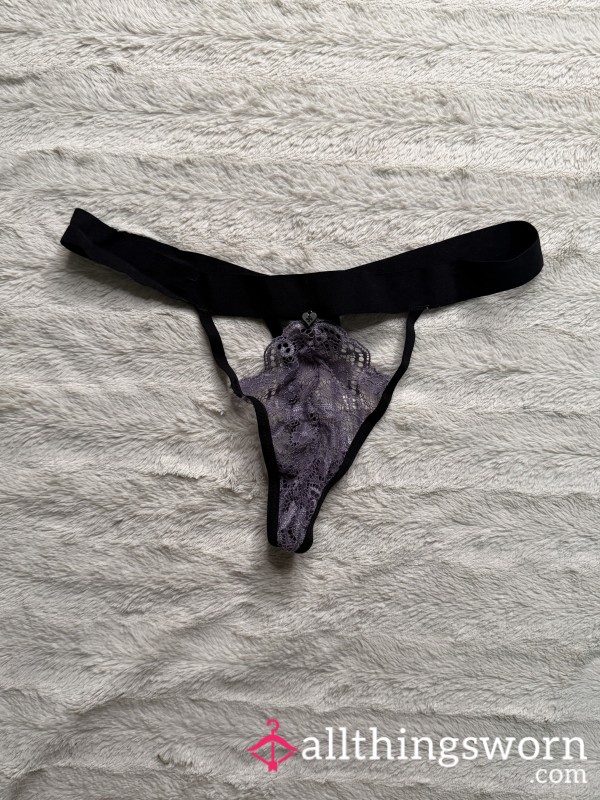 Purple Black G-string