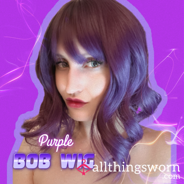 Purple Bob Wig