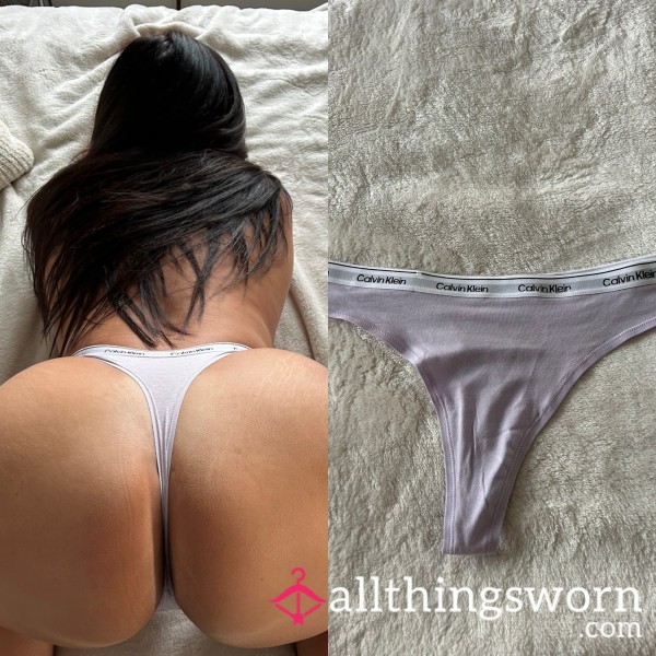 Purple Calvin Klein Thong