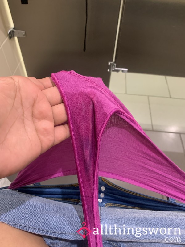 Purple Cotton Thong