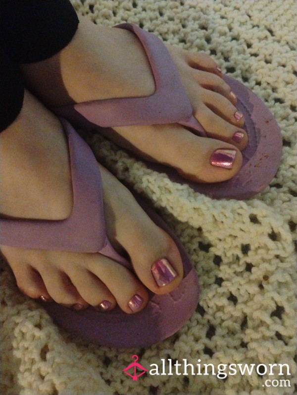 Purple Crocs