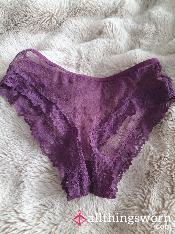 Purple Cute Lacy Knickers