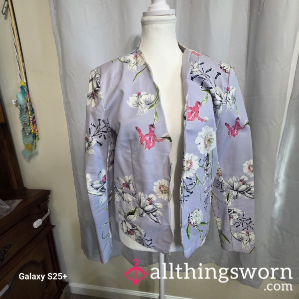 Purple Flor*l Jacket