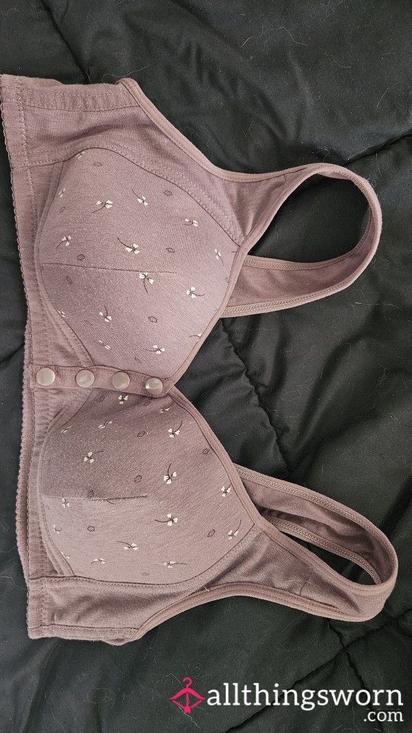 Purple Front Closure Bra