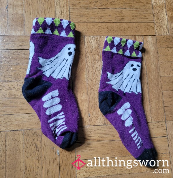 Purple Halloween Socks