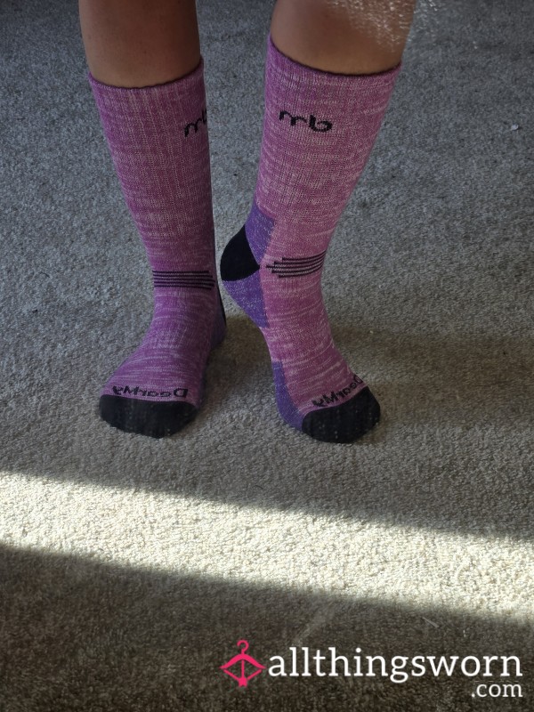 Purple Hiking Socks