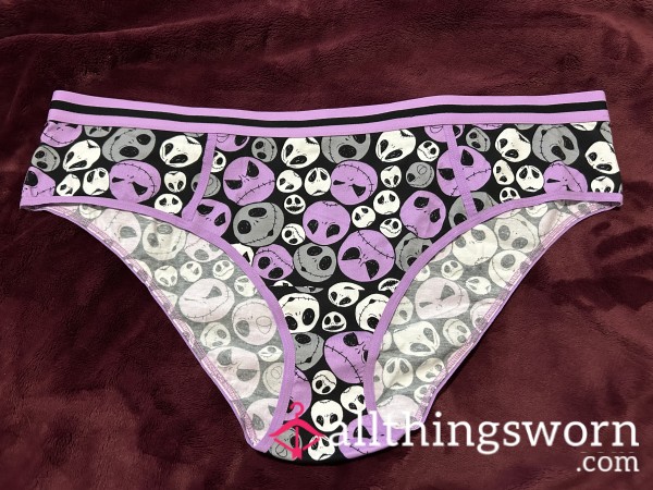 ~PURPLE JACK SKELLINGTON NBC HIPSTER COTTON PANTY~
