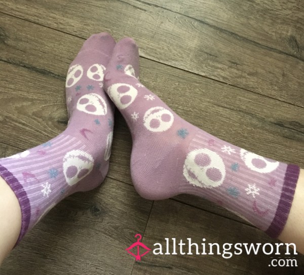 Purple Jack Skellington Socks