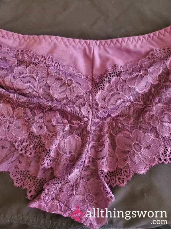 Purple Lace Boyshorts 🖤