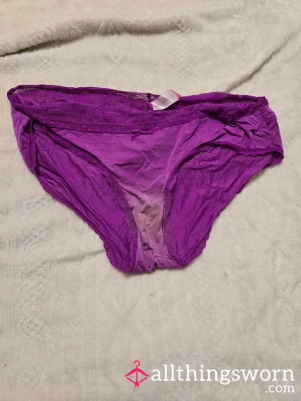 Purple Lace Bu*t Shaping Panties- Well Worn