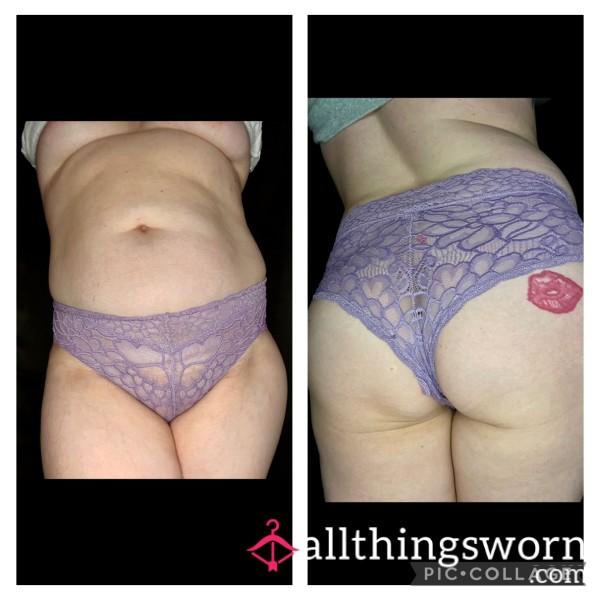 Purple Lace Cheeky Panties