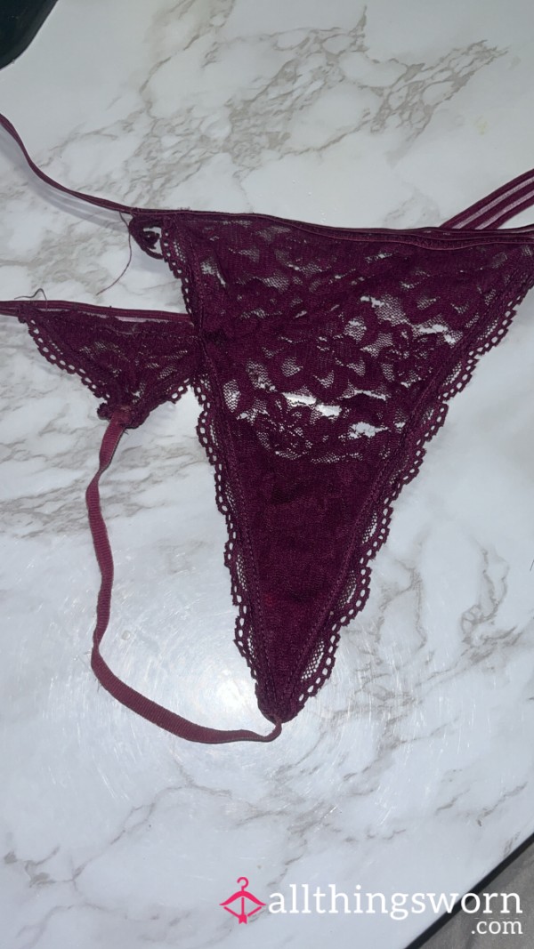 Purple Lace G-String