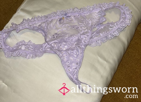 Purple Lace G-String