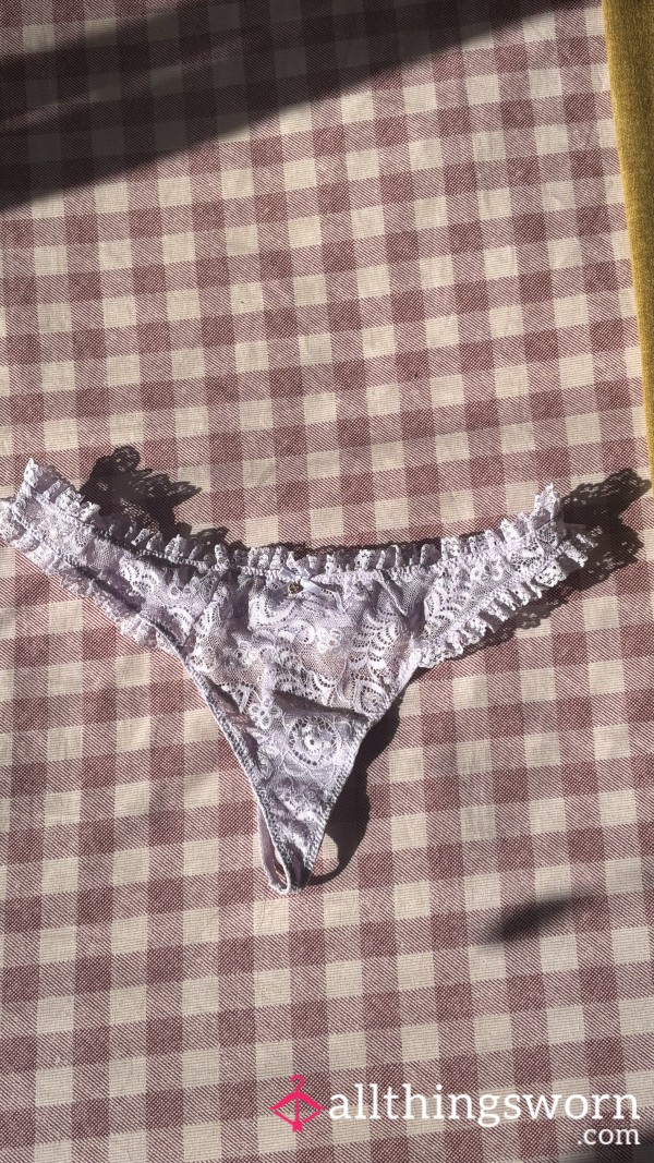 Purple Lace G-String