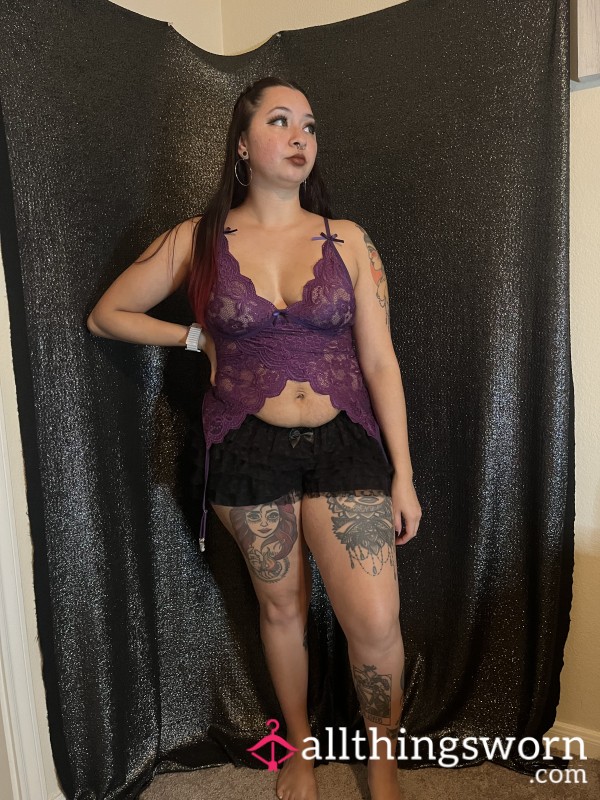 Purple Lace Lingerie