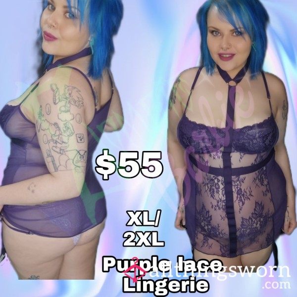 Purple Lace Lingerie