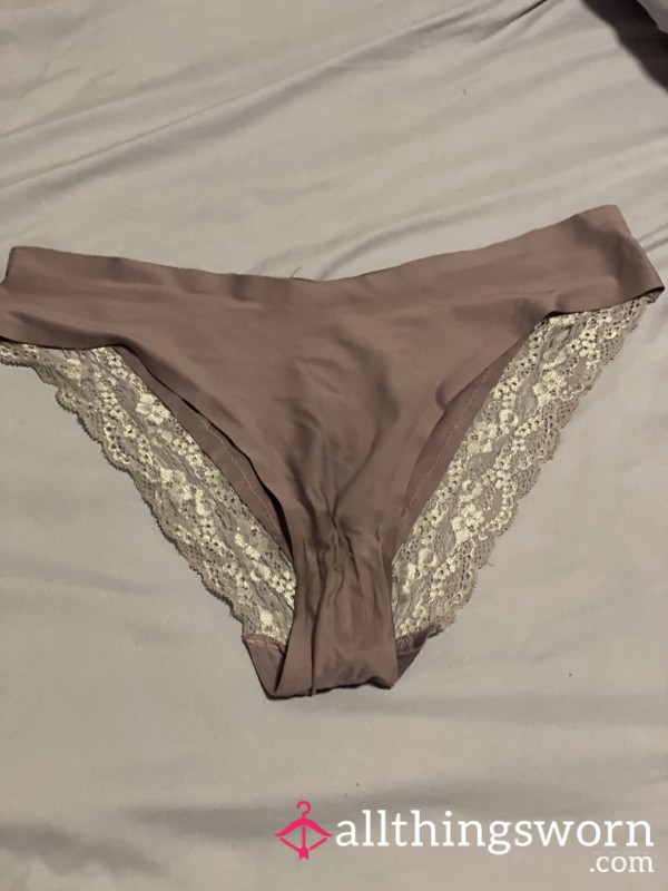 Purple Lace Panties - Well Worn