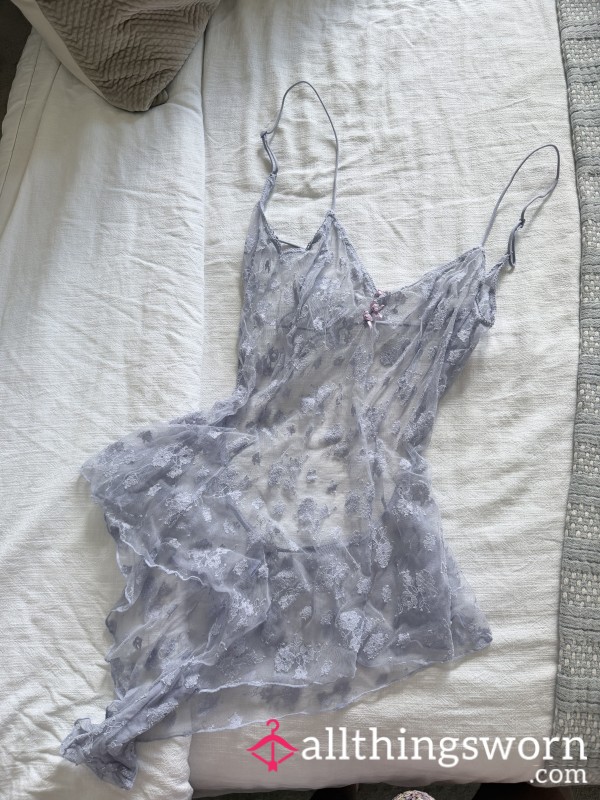 Purple Lacy String Lingerie