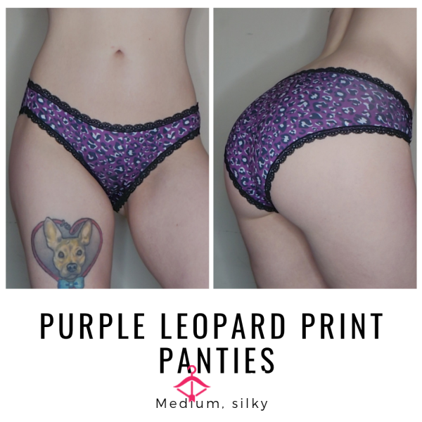 PURPLE LEOPARD PRINT PANTIES