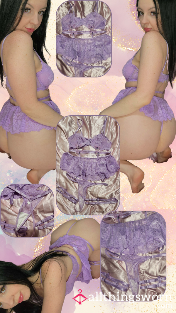 Purple Lingerie Outfit