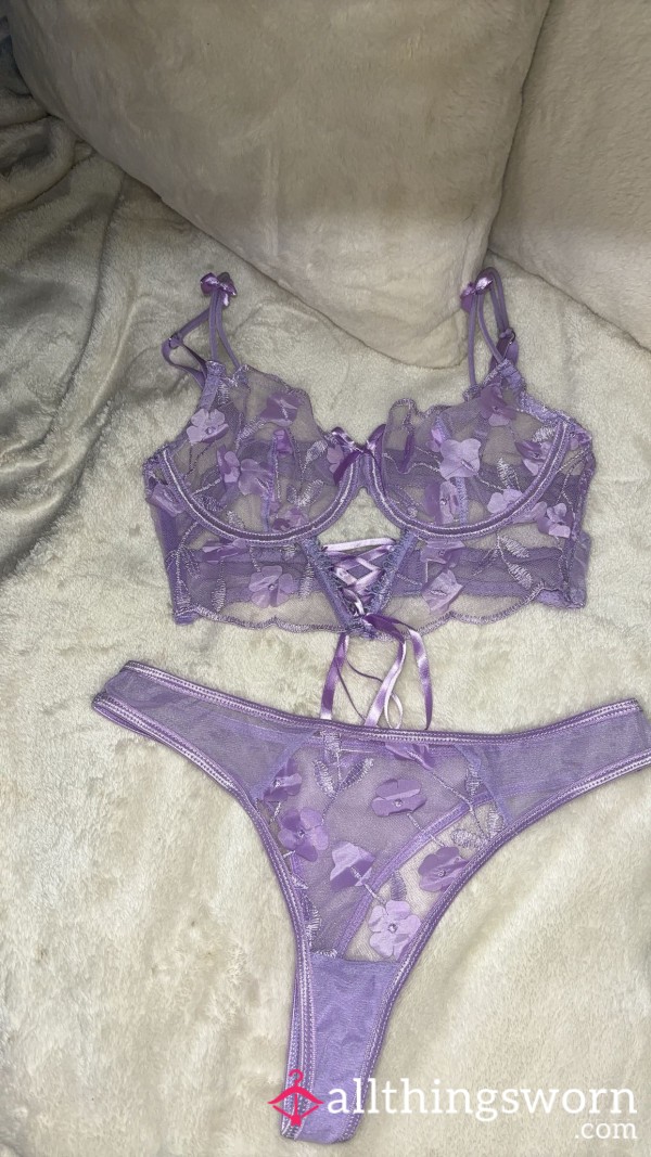 Purple Lingerie Set