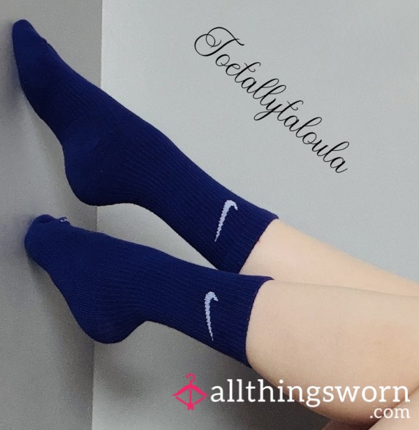 Worn Purple Nike Socks 💜