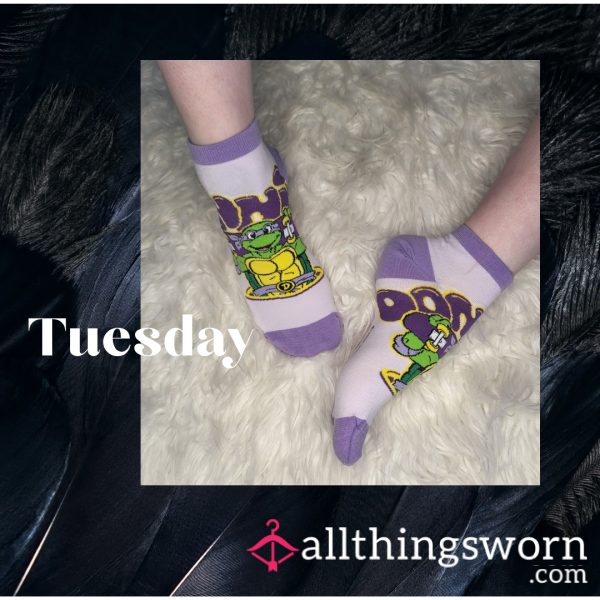 Purple Ninja Turtle Socks #1