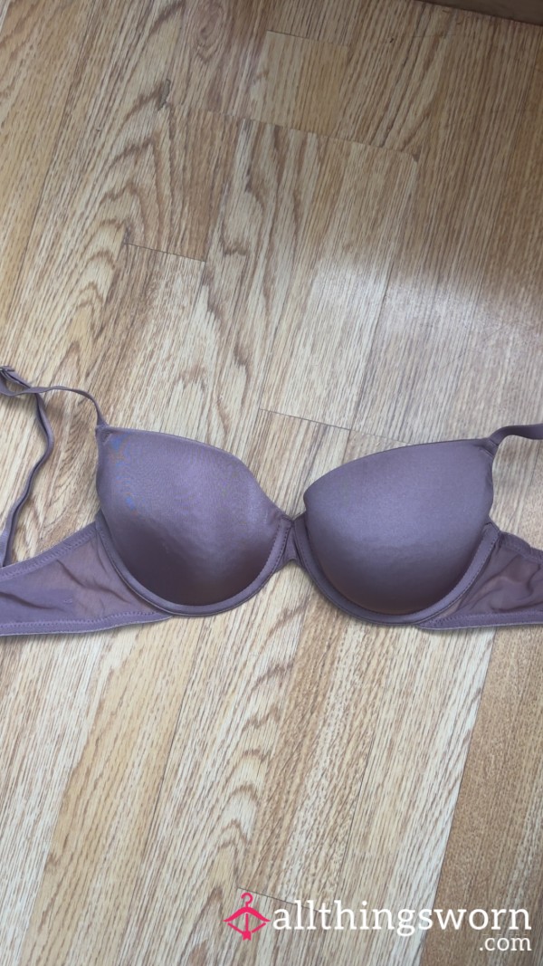 Purple Old Bra With Stains