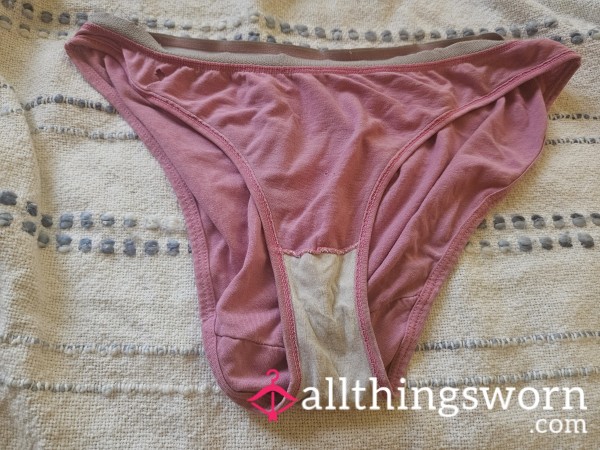 Purple Pink Panties With Holes Very Well Worn