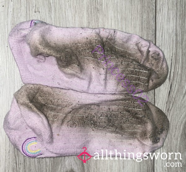 Purple Rainbow Ankle Socks 🧦 🌈💜