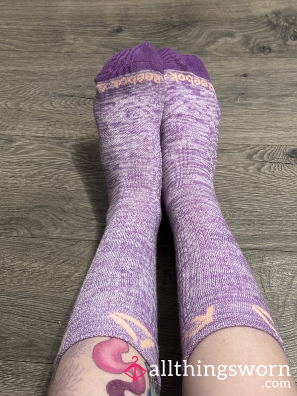 Purple Reebok Long Socks