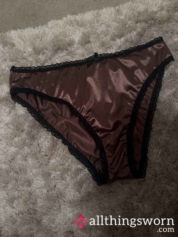Purple Satin Knickers