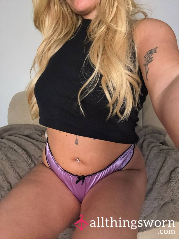 Purple Satin Panties