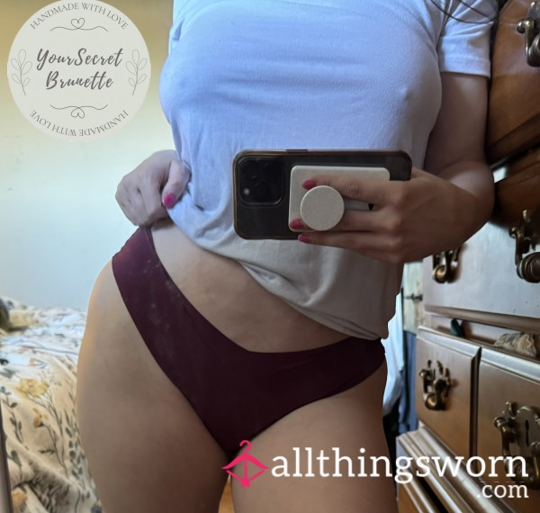 Purple Seamless Thong