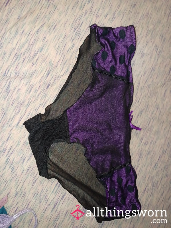 Purple See Through Panties