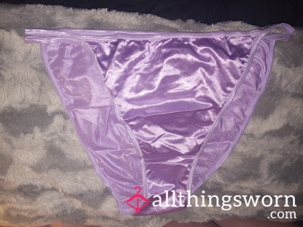 Purple S**y Satin Panties
