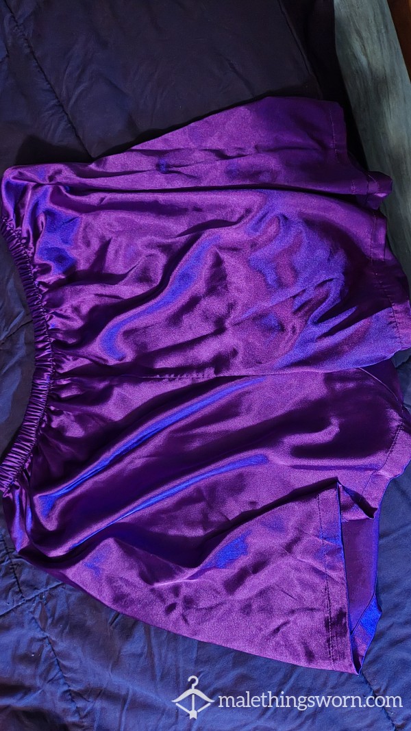 Purple Silk Boxers
