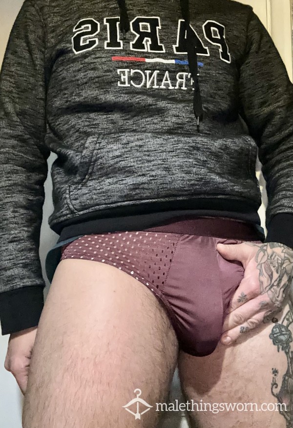 Purple Silk Briefs